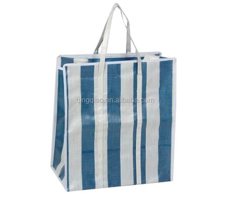 20kg Handled Zipper Closure Market Tote Bag Custom Grocery Bags With Logo