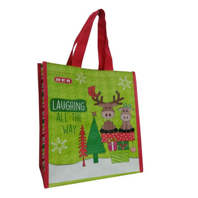 30cmPP Reusable Shopping Tote Bag Red Wine Gift Bags Reusable Tote Bags With Logo