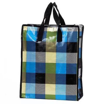 Colorful Laminated Pp Non Woven Bags Biodegradable Zip Shopping Bag Non Woven 50cm