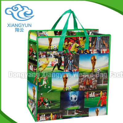 1 - 4 Color Custom Woven Shopping Bag Promotional Non Woven Totes