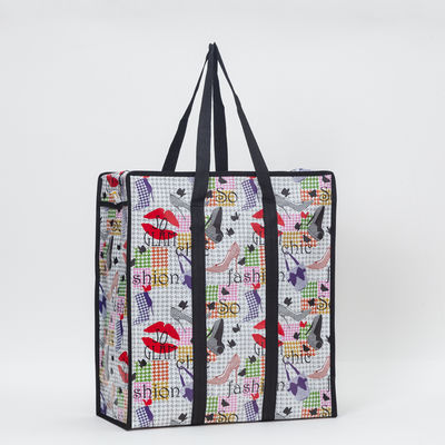 Nigeria printed pp woven shopping package large shopper bag