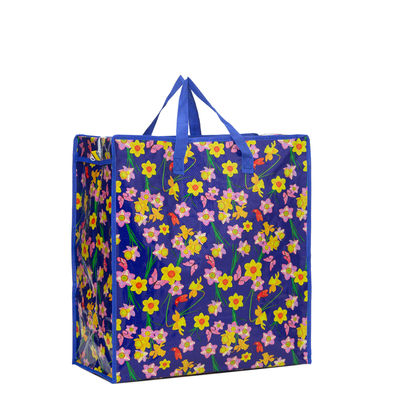 Customized Size Printing Design Pp Woven Zip Shopping Polypropylene Bags Supplier
