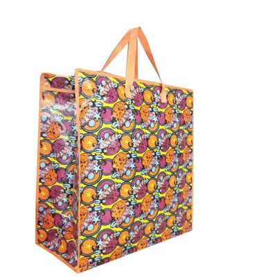 Bopp Laminated PP Woven Shopping Bag Custom Printed Recycled