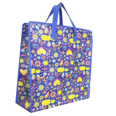 customized logo  designs printing pp shopping bags zip shopping bags