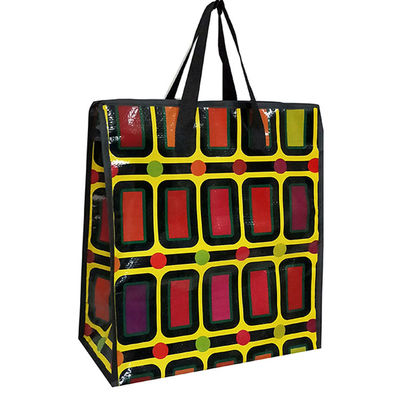 Zipper Top Reusable Pp Non Woven Grocery Shopping Bags With Handles