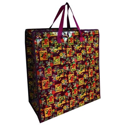 Eco Friendly Matte Laminated Woven Bags Shopping Tote Pp Woven Bags CMYK Printing