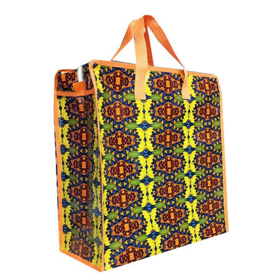 Laminated Woven Pp Shopping Bag Shinny Brightly Reusable Grocery Bags Custom