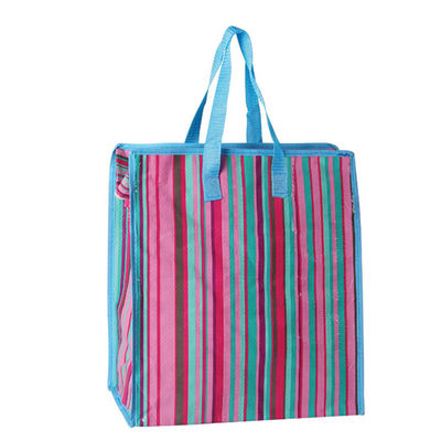 Spot Printing PP Woven Shopping Bag Recycled Plastic Woven Bags ODM