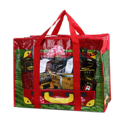 Spot Printing PP Woven Shopping Bag Recycled Plastic Woven Bags ODM