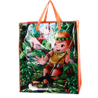 Spot Printing PP Woven Shopping Bag Recycled Plastic Woven Bags ODM