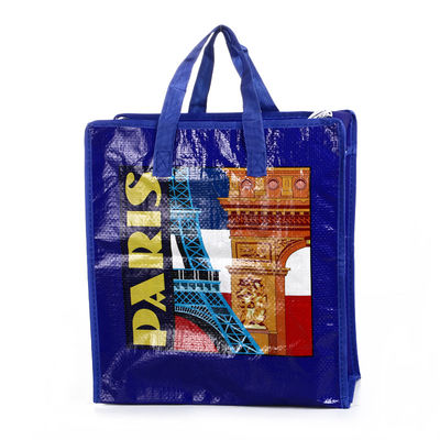Florida Design Custom Woven Bag Polypropylene Bags With Handles CMYK