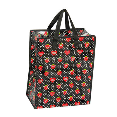 Flower Design PP Shopping Bag  Environmental Protection Polypropylene Reusable Grocery Bag