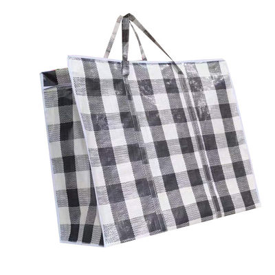 Secure Compact Packing PP Check Bag Lightweight Laminated Non Woven Polypropylene Bags Zipper Closure