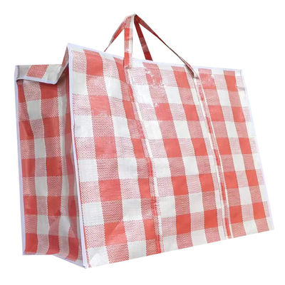 Adjustable Strap PP Check Bag For Shopping