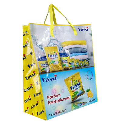 Waterproof Eco Friendly Bopp Laminated Pp Woven Handle Bags For Packaging Needs