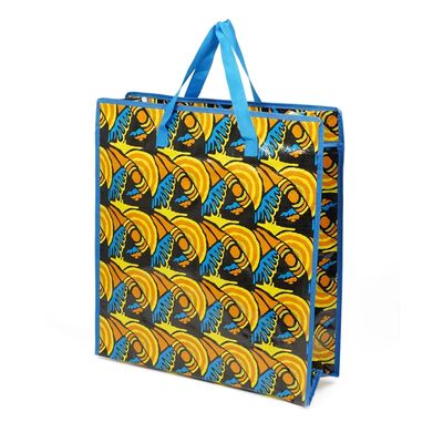 Zipper Top Cmyk Panton Color Grocery Shopping Bag Pp Woven Bag  Washable Foldable
