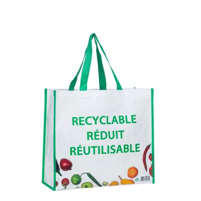 Reusable Pp Woven Shopper Laminated Woven Bags Waterproof Within Budget