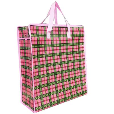 Gravure Printing Customized Shopping Bags With Zipper Closure Polypropylene Grocery Bags