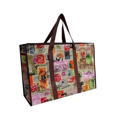 Weight Capacity Up To 20kg Printed Woven Bags Pp Woven Bag For Grocery Packaging