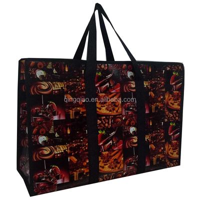 Eco Friendly Glossy Laminated Tote Bag With Strong Woven Handle