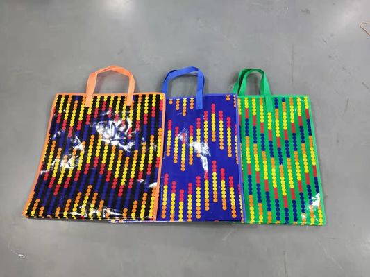 Eco Friendly Custom Laminated PP Woven Shopping Bags With Gravure Printing Personalized Design