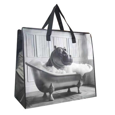 Eco Friendly Woven Handle / Nylon Woven Zip Bags For B2B Purchasing Needs