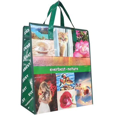Waterproof Shopping Laminated Woven Bags Medium Size