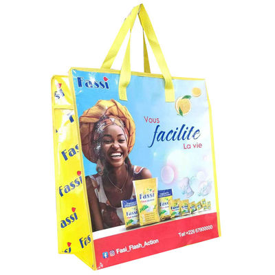 Waterproof Daily Package Pp Shopping Bag With Adjustable Shoulder Strap PVC Lining