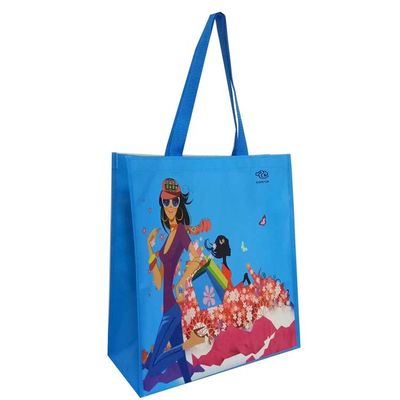 Foldable Washable Laminated Woven Shopping Bag Suitable For All Sizes