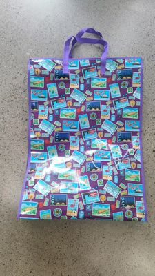 Waterproof Reusable Custom Printed Plastic Shopping Bags Perfect For Business