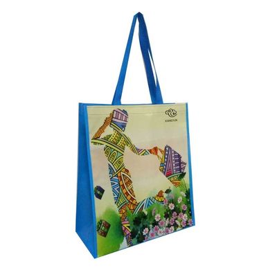 Customized pp woven shopper bags with recyclable material in high demand