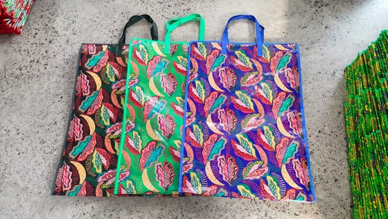 Custom PP Woven Shopping Bag with Eco-Friendly Ink 10kg Capacity