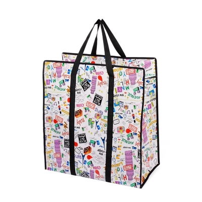 Custom PP Woven Shopping Bag with Eco-Friendly Ink 10kg Capacity