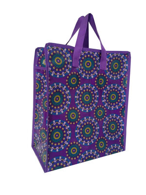 Eco-Friendly Recycled Shopping Bags Waterproof Reusable Shopping Totes Featuring Zipper or Snap Closure Ideal for Retail and Grocery
